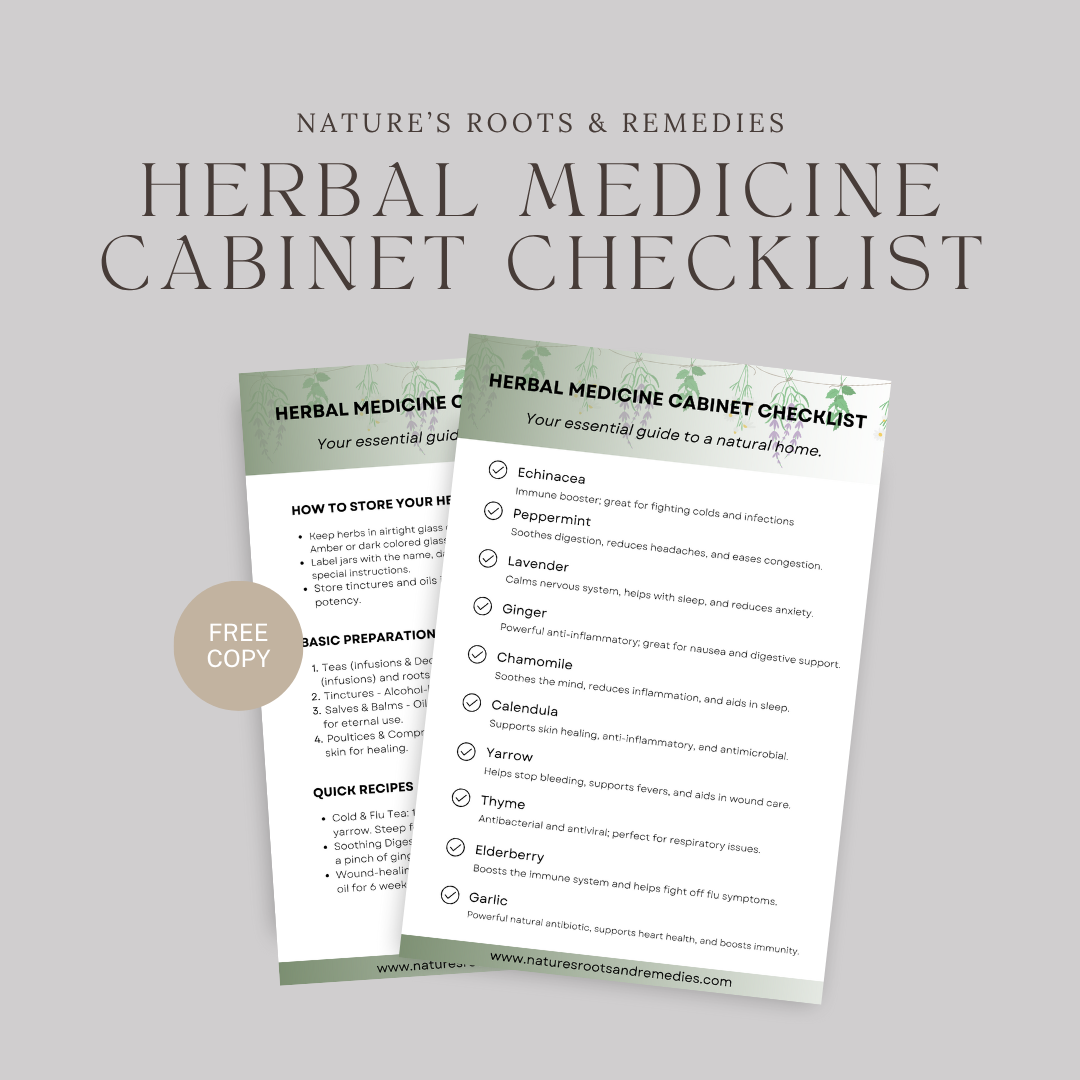 Herbal Medicine Cabinet Checklist